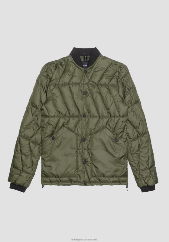 ZJ62L25 Clothing Men Antony Morato 4074 Regular-Fit Jacket In Technical Fabric With Sorona Aura Eco-Friendly Padding