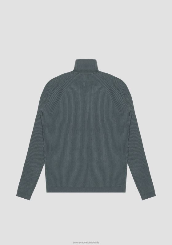 ZJ62L103 Clothing Men Antony Morato 4076 Slim Fit Sweater In Stretch Viscose Blend Yarn