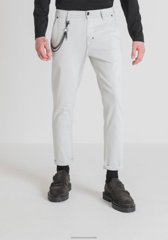 ZJ62L267 Clothing Men Antony Morato 1013 Oliver Slim-Fit Ankle-Length Trousers In Soft Stretch-Cotton Twill